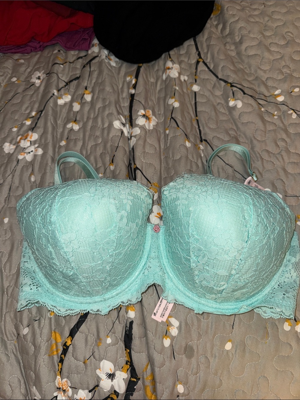 Victoria's Secret Mint Lace Underwire Bra